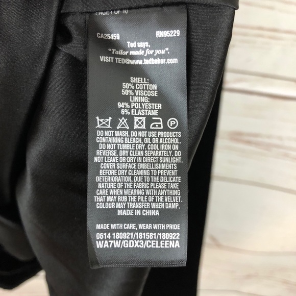 NWT Ted Baker Velvet Celeena Queen Bee Dress - Picture 6 of 8